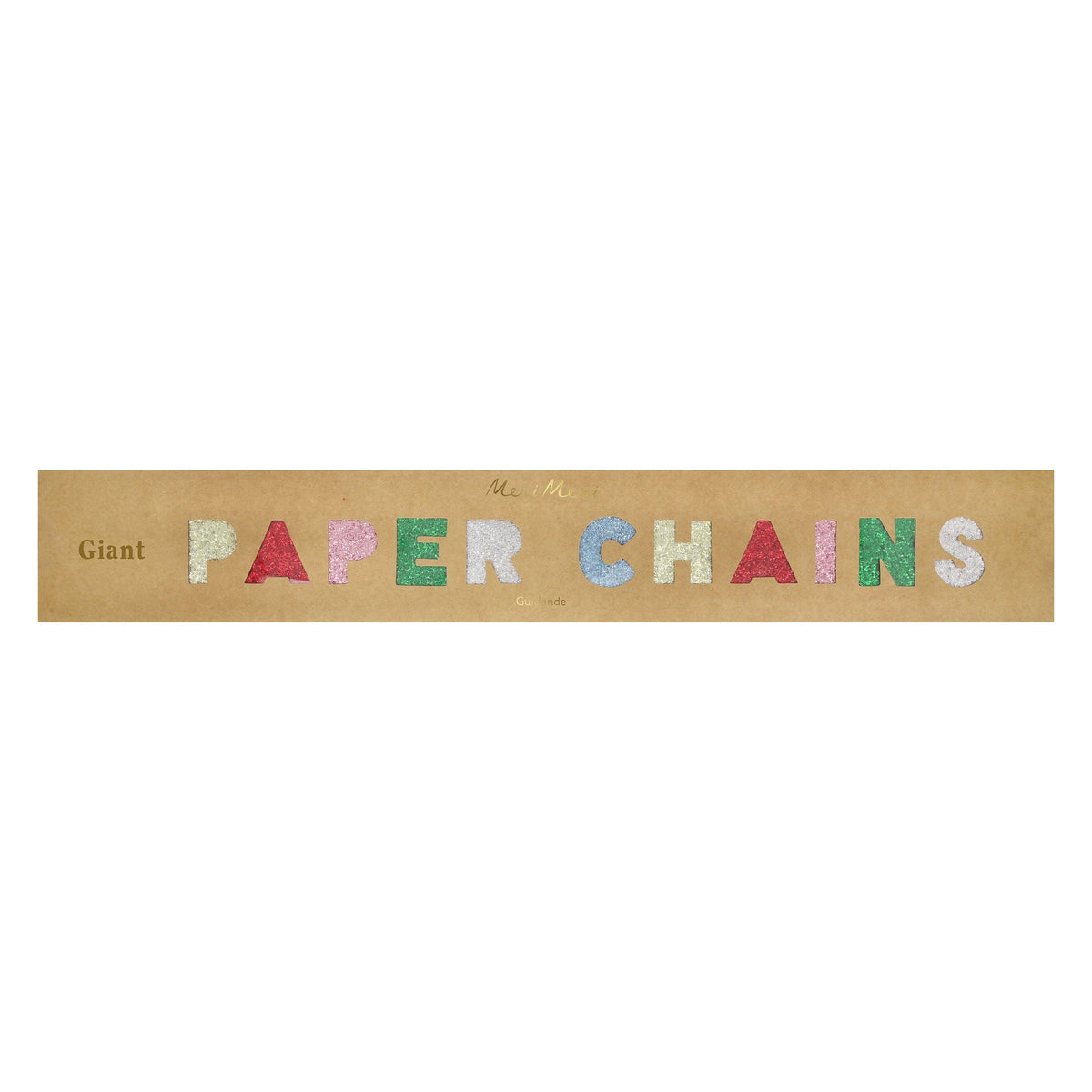 Giant Glitter Paper Chains Set