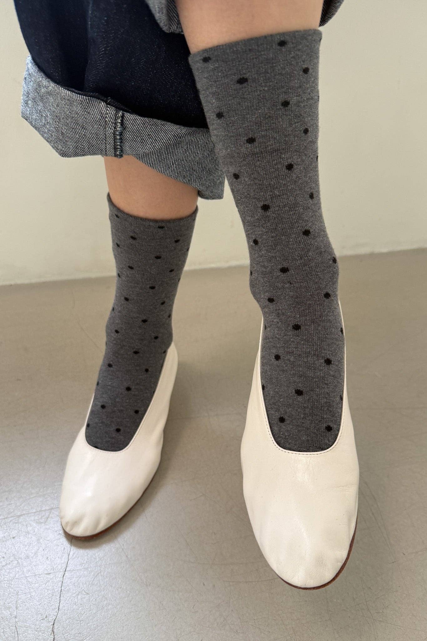 Pre-order Polka Dot Sneaker Socks by Le Bon Shoppe