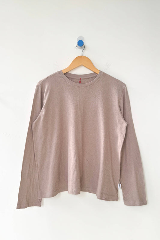 (Pre order) Long Sleeve Tee in Mushroom by Le Bon Shoppe