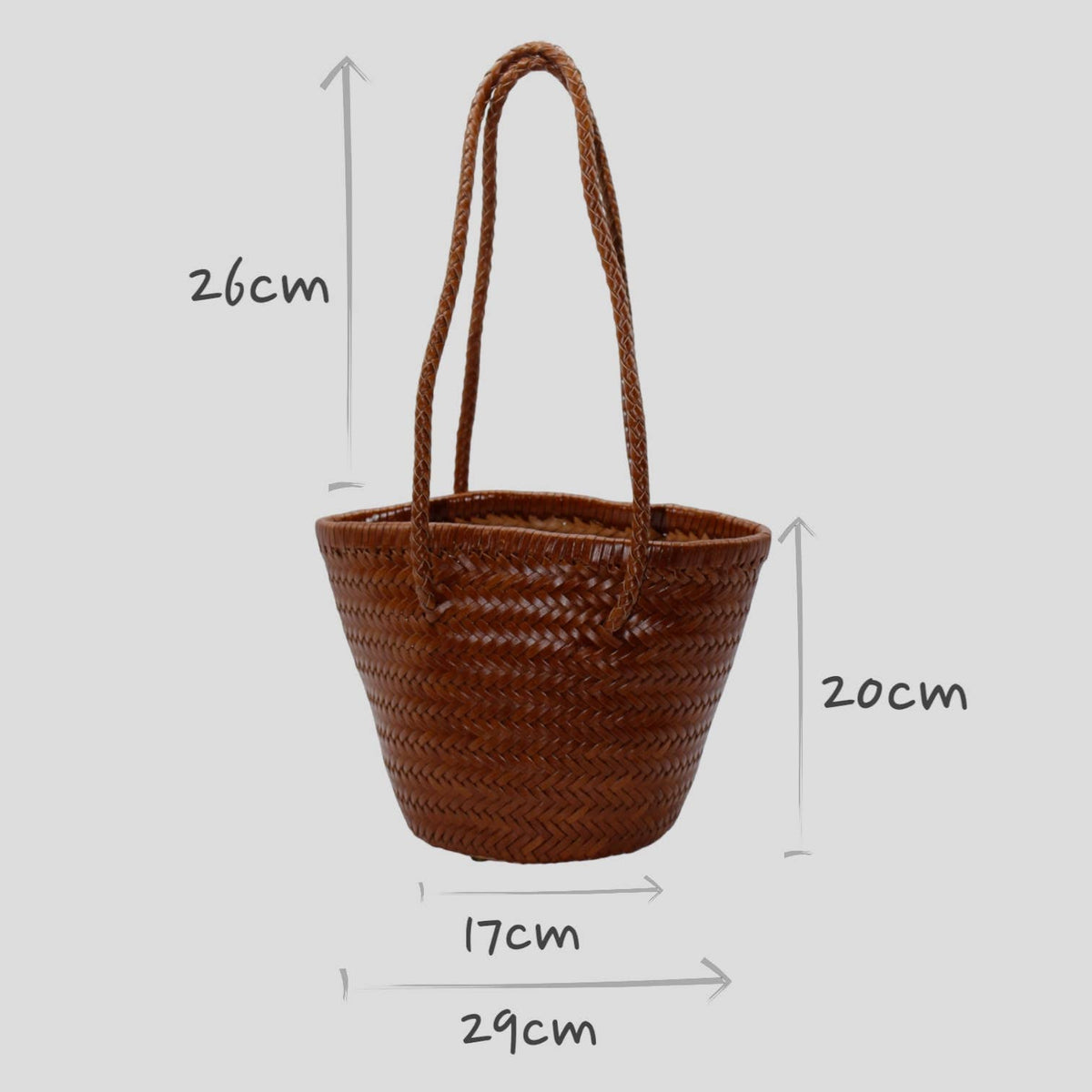 Pre-order Olive- Handwoven Leather Bucket Bag