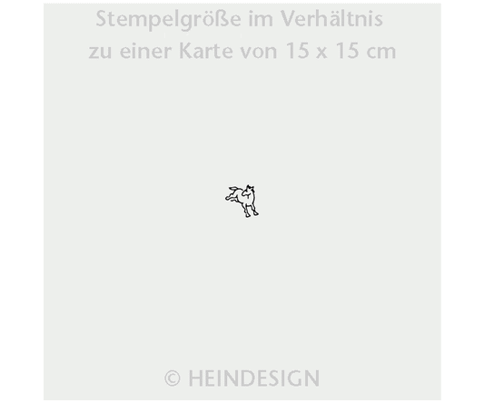 Mini rubber stamp: small Horse