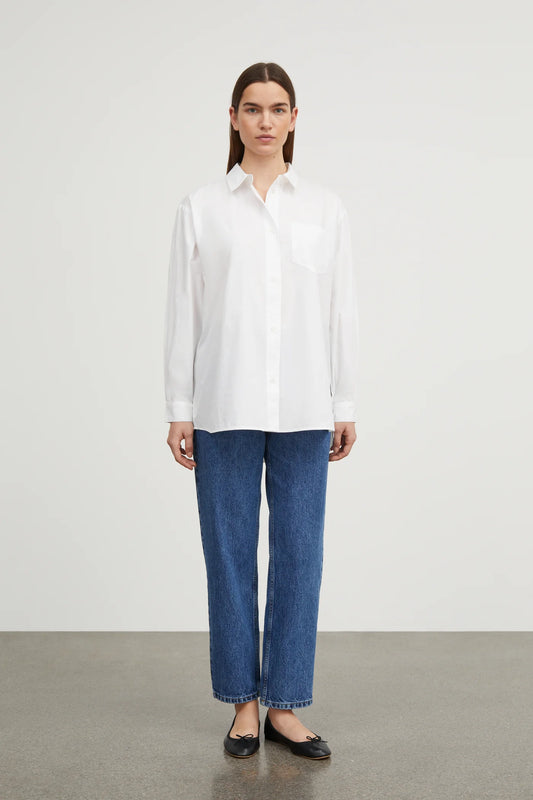 Edgar Blouse in Optic white by Skall Studio