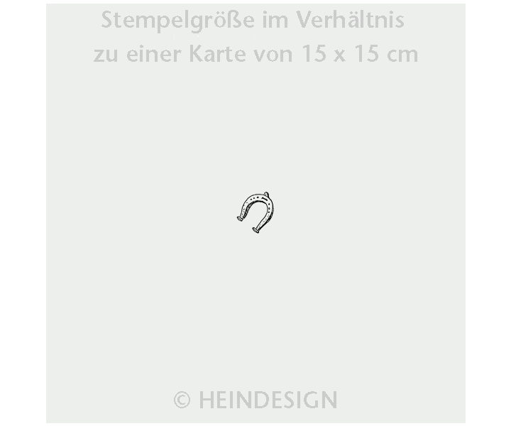 Mini rubber stamp: Horseshoe
