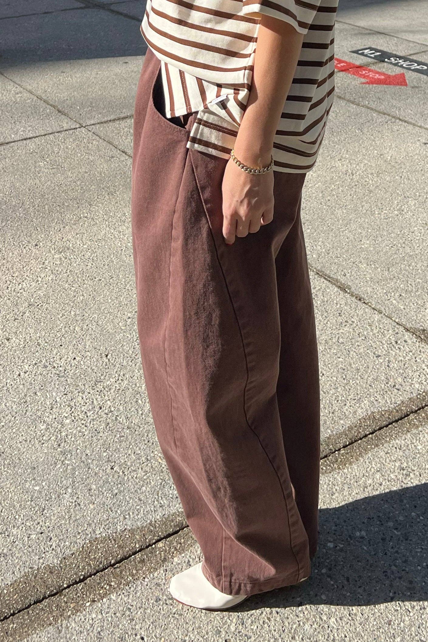 Long Arc Pants in Chocolate