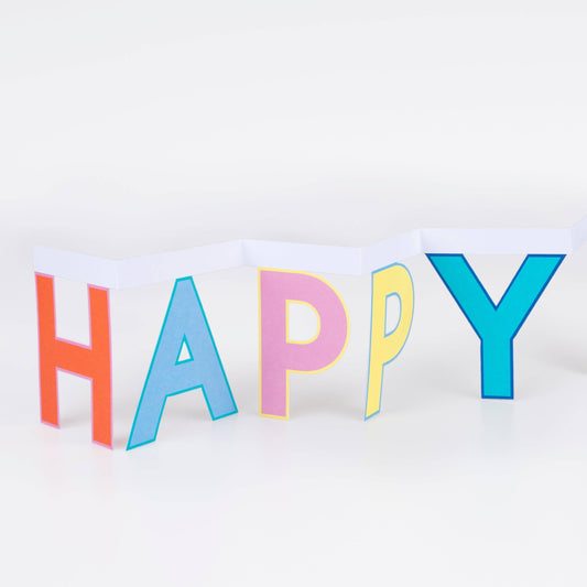 Happy Birthday Banner Birthday Card