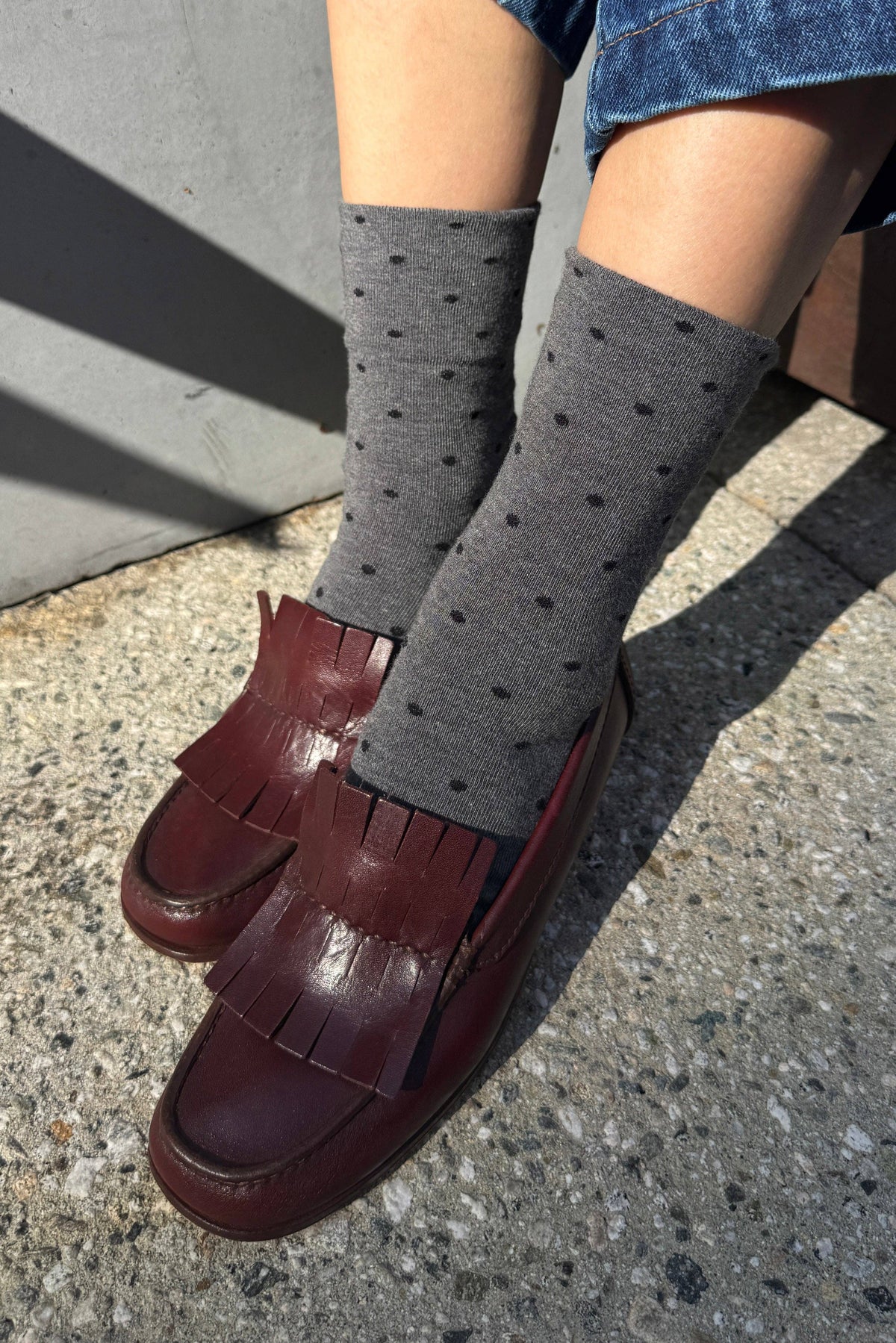 Polka Dot Sneaker Socks  by Le Bon Shoppe