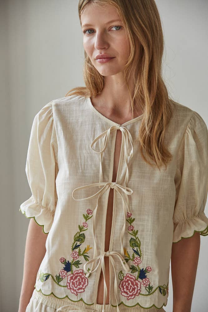 Camilla Embroidered top