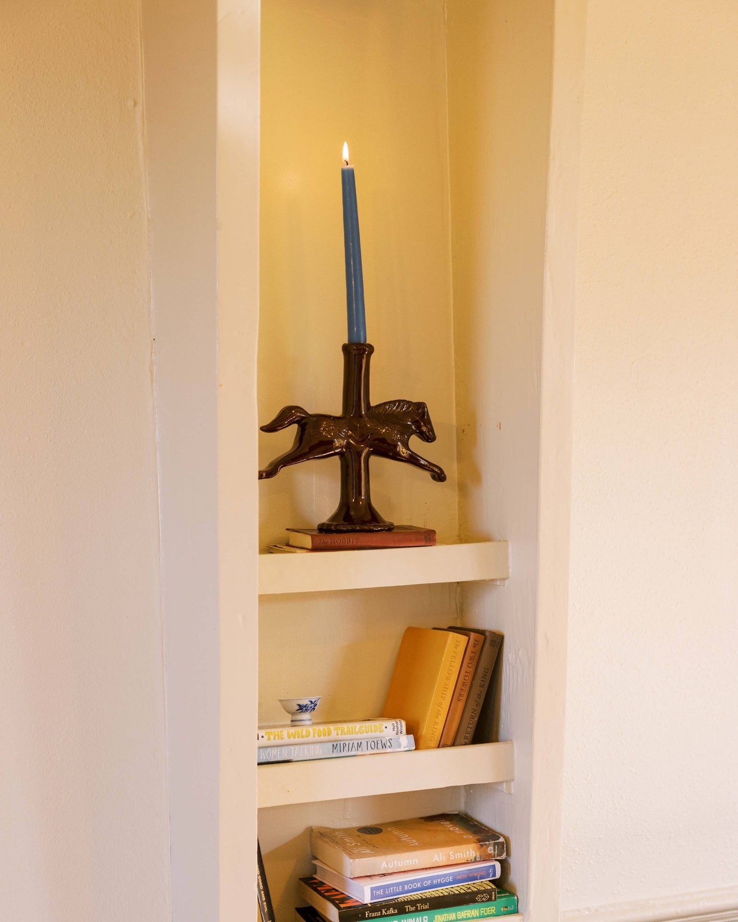 Pre- Order Dala Horse Candlestick Holder | Dark Chocolate