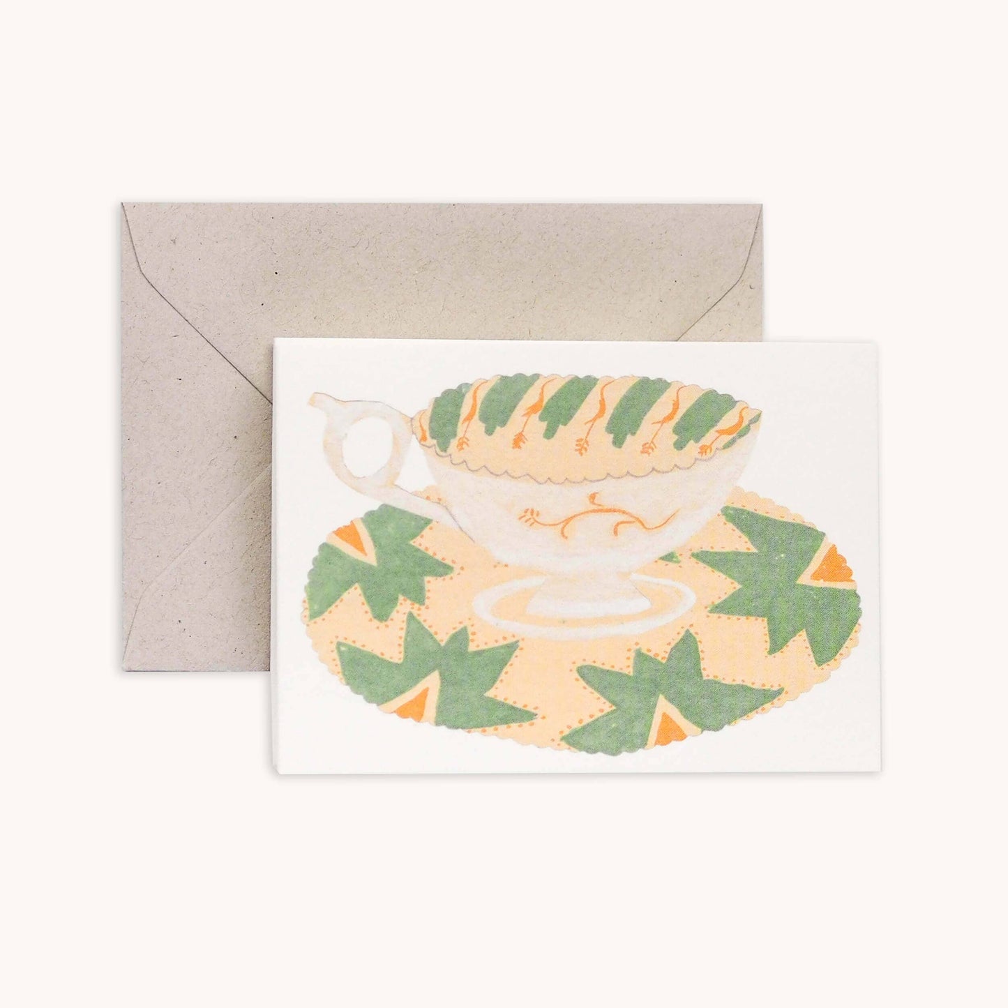 Tea Cups and Saucers Card