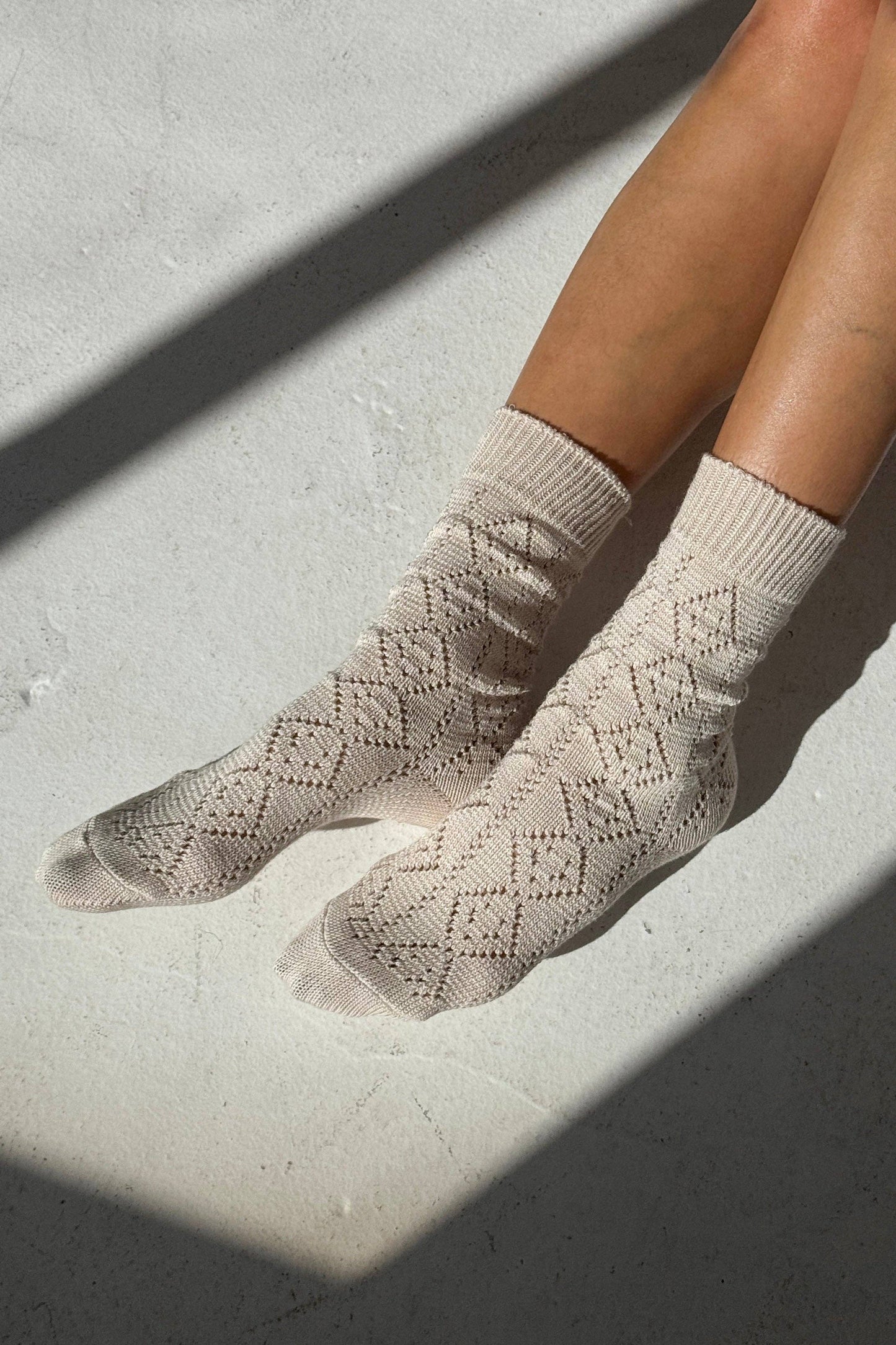 Modal Eyelet Socks by Le Bon Shoppe
