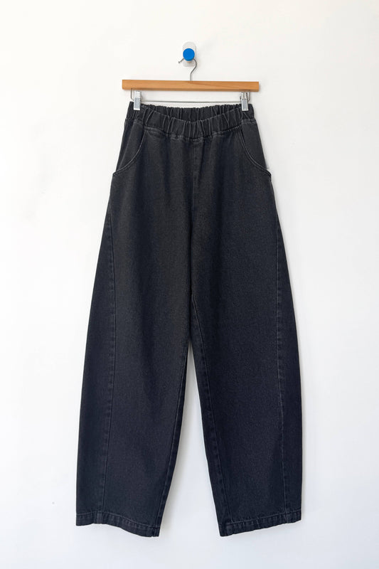 Pre- Order Long Arc Pants Black Denim