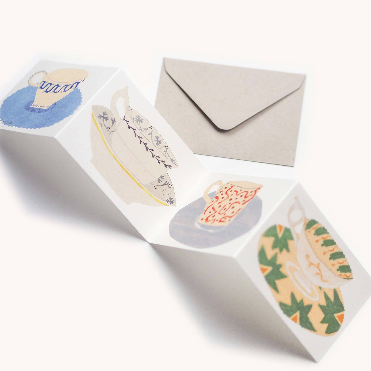 Tea Cups and Saucers Card