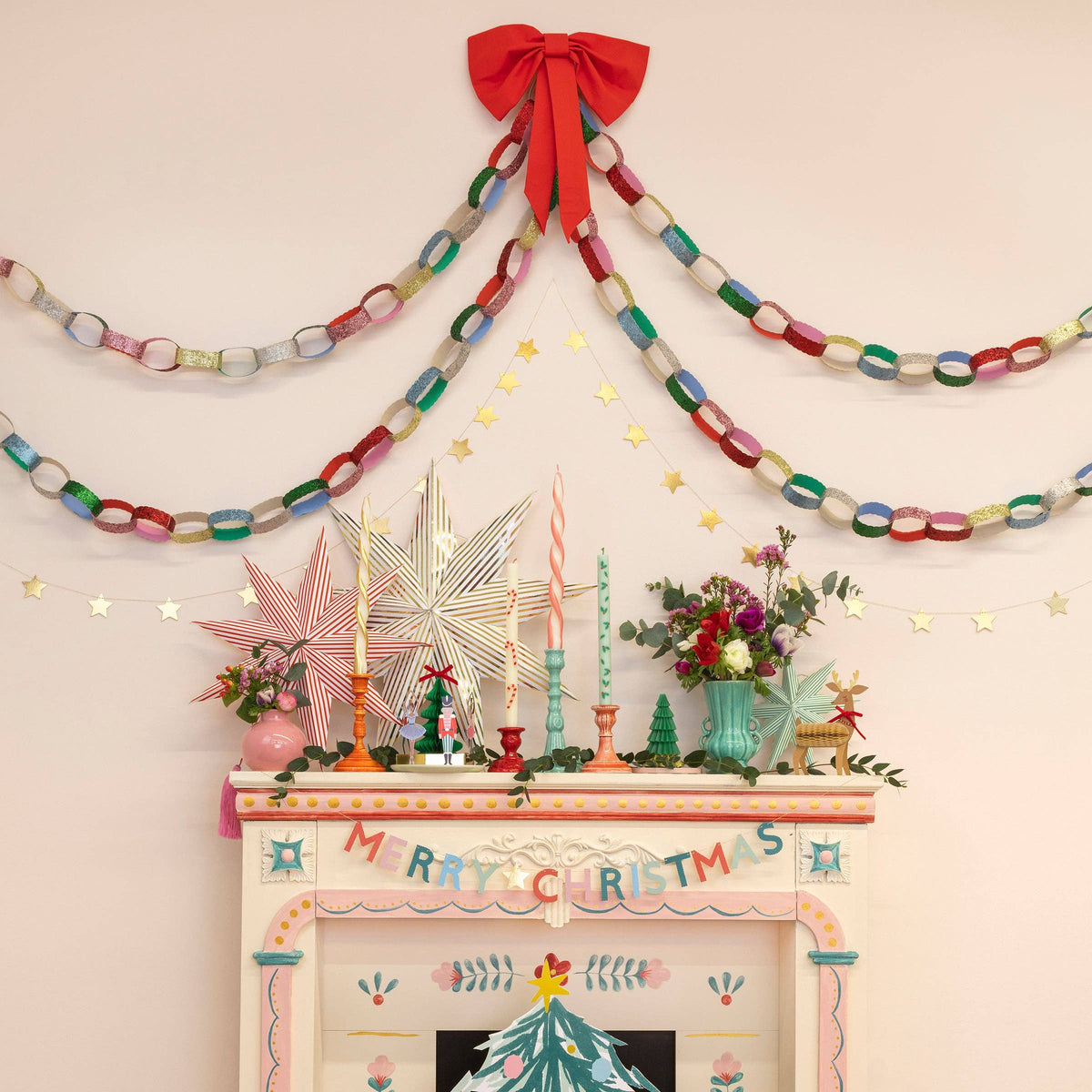Glitter Paper Chains Set