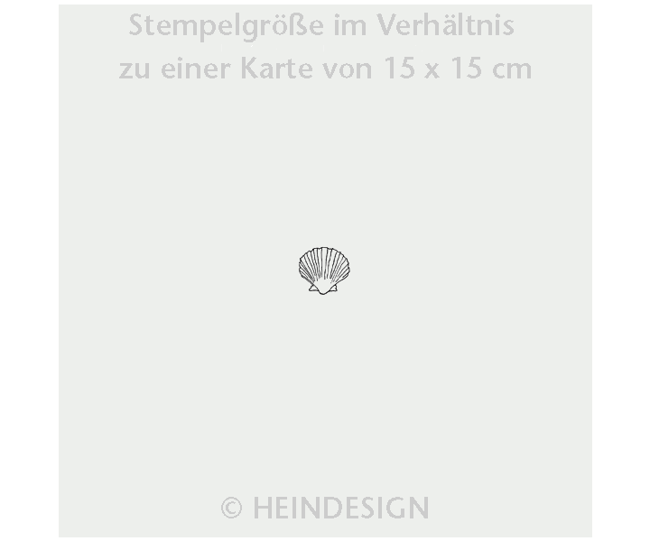 Mini rubber stamp: shell
