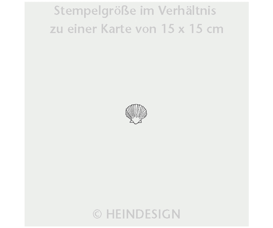 Mini rubber stamp: shell