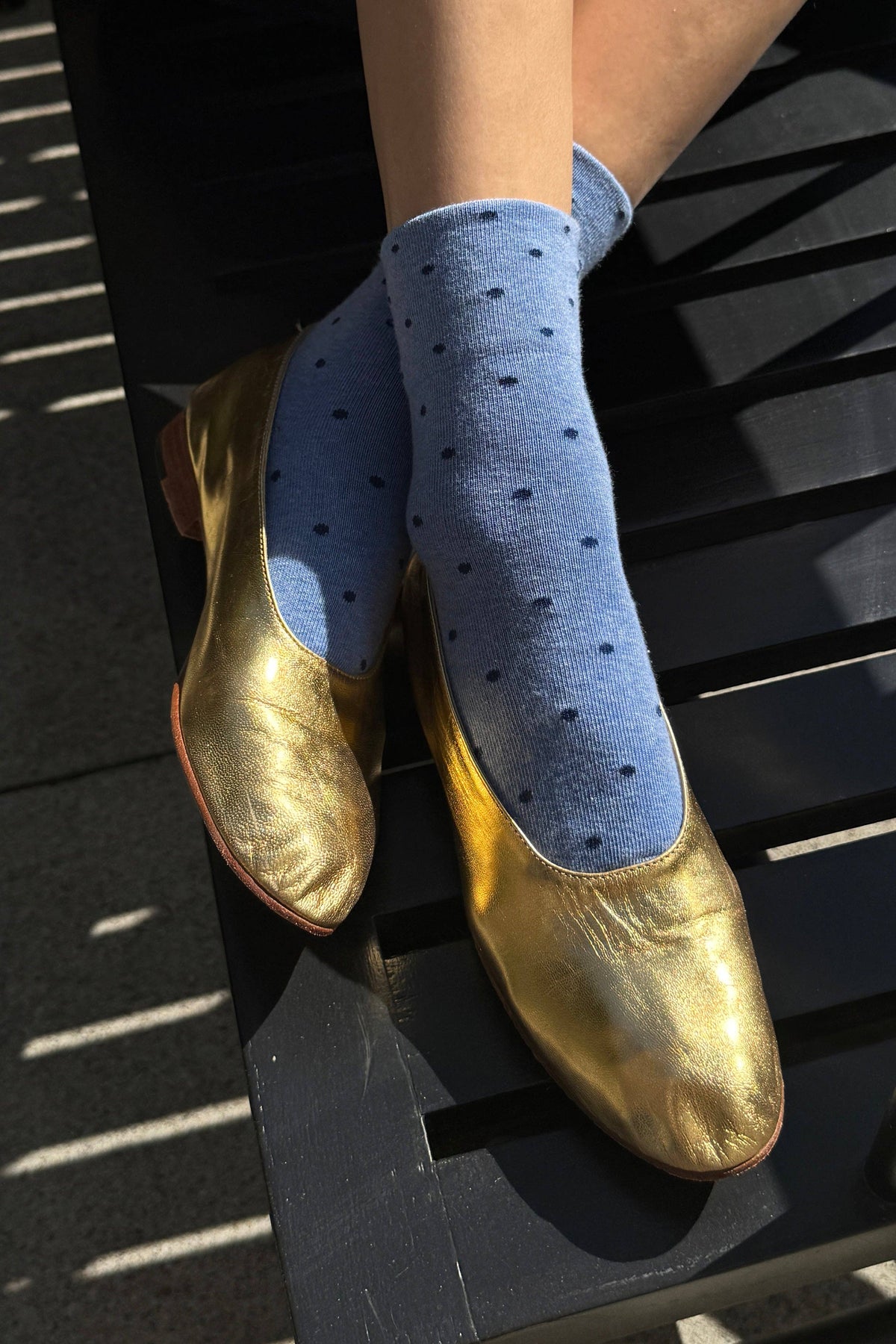 Polka Dot Sneaker Socks  by Le Bon Shoppe