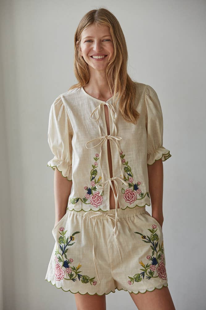 Camilla Embroidered top