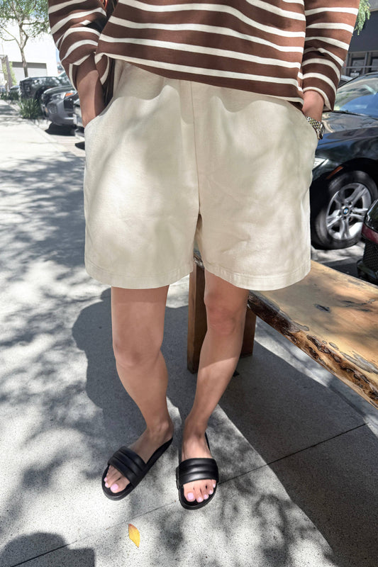 Pre-order City Shorts off white by Le Bon Shoppe