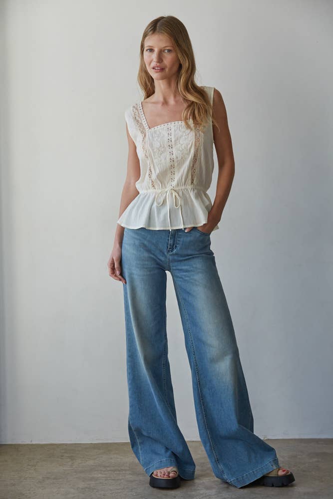 Isadora Embroidered top