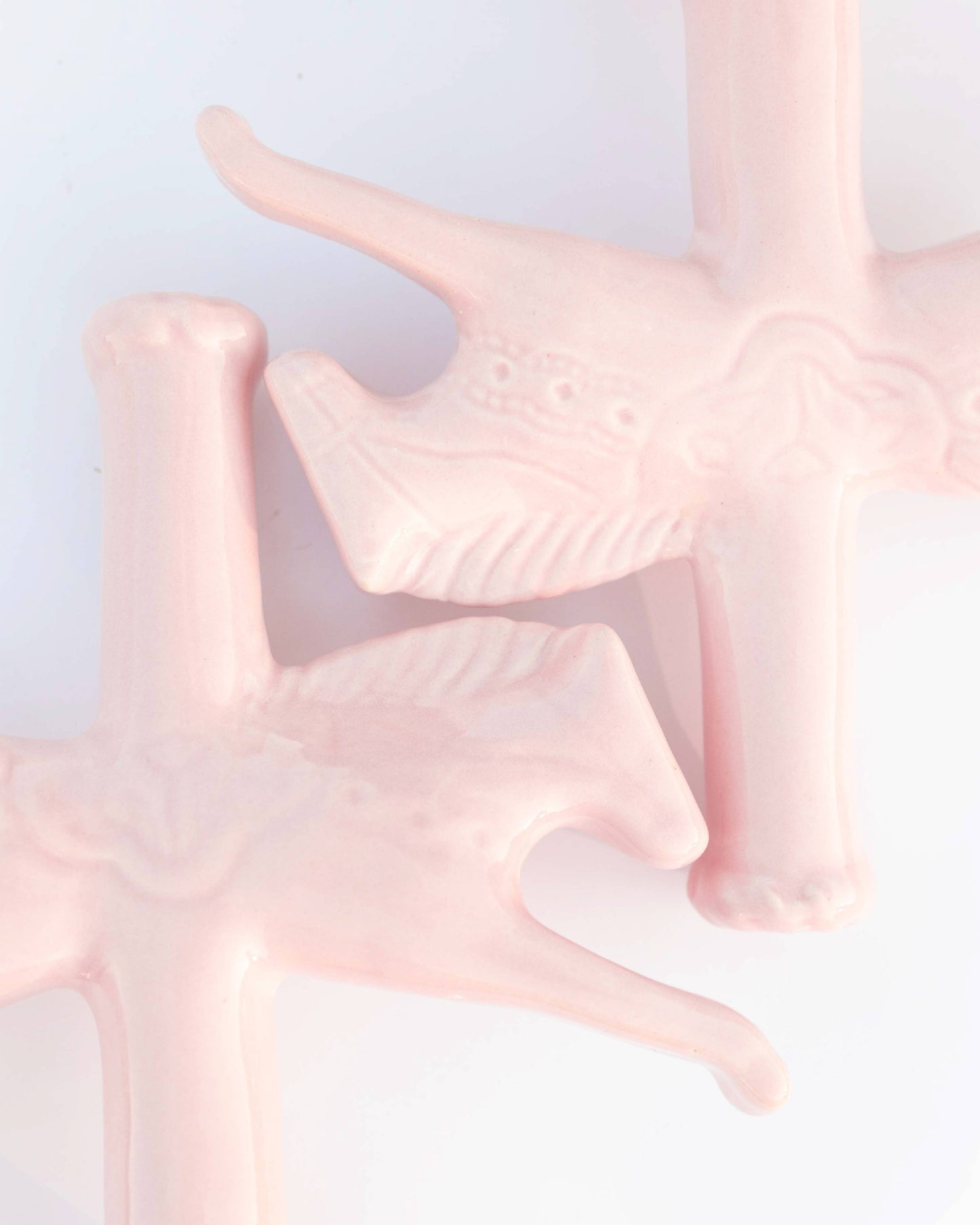 Dala Horse Candlestick Holder | Light Pink