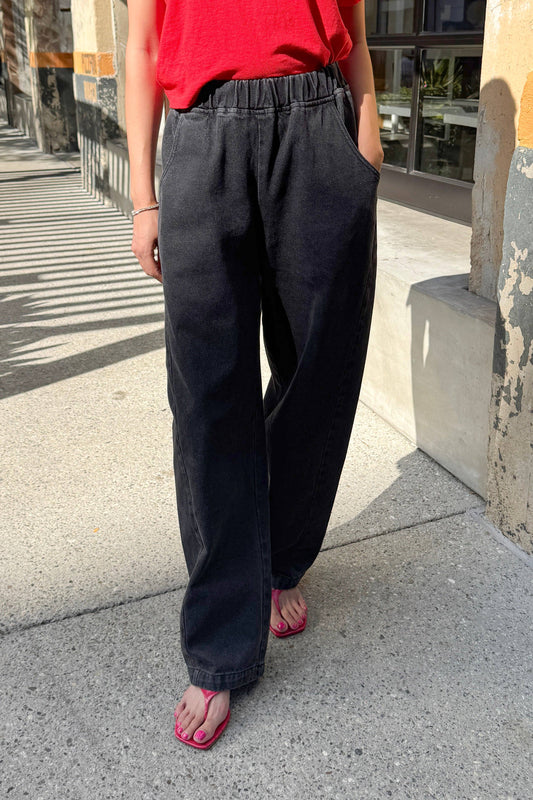 Pre- Order Long Arc Pants Black Denim