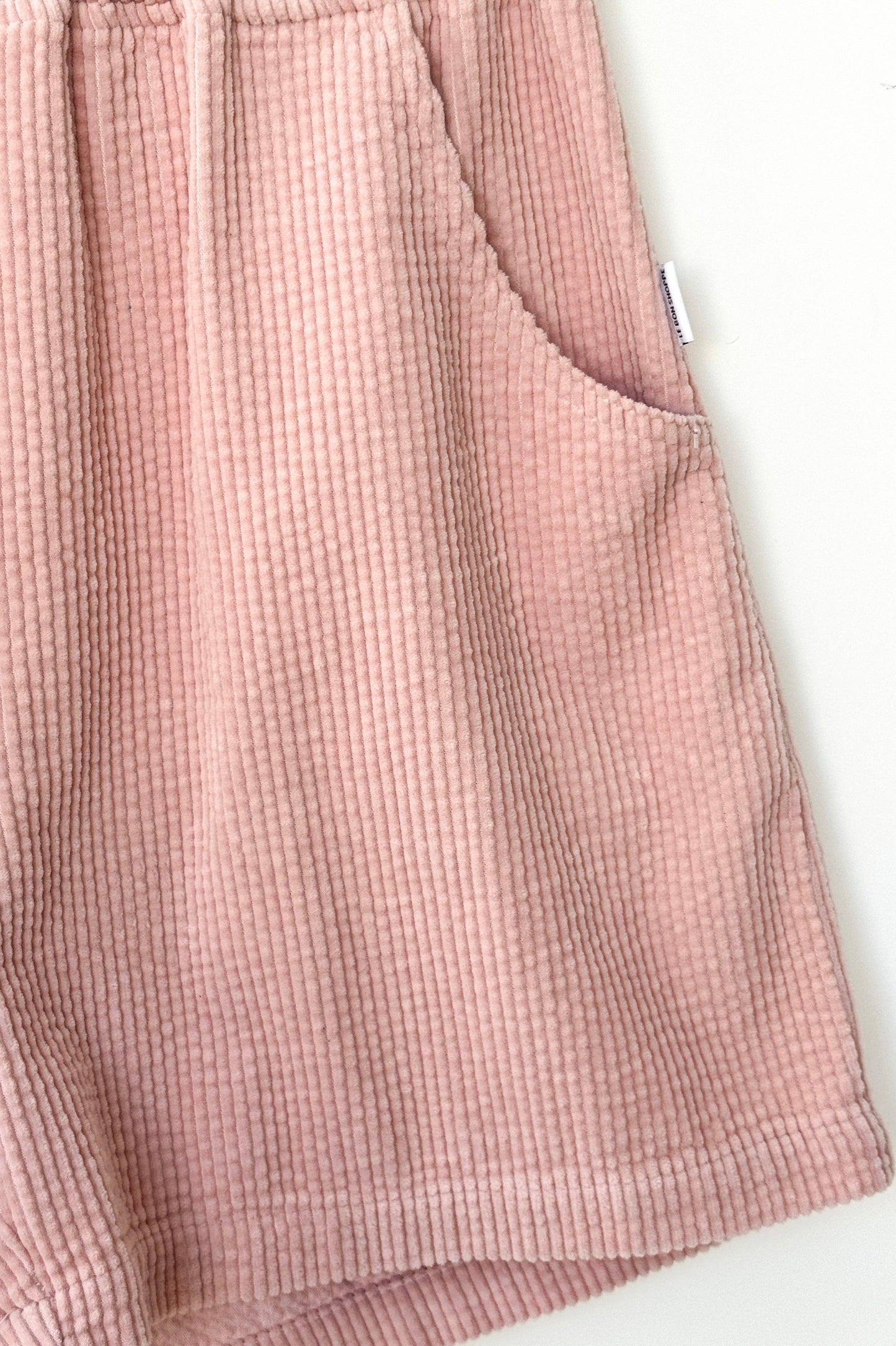 Soft Corduroy City Shorts in  Baby Pink