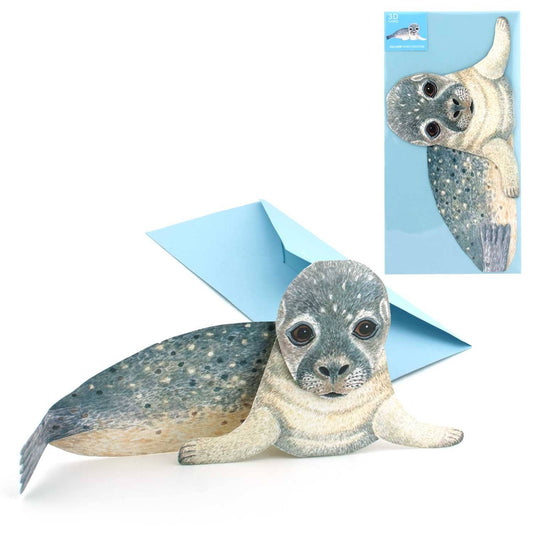 3D animal card seal