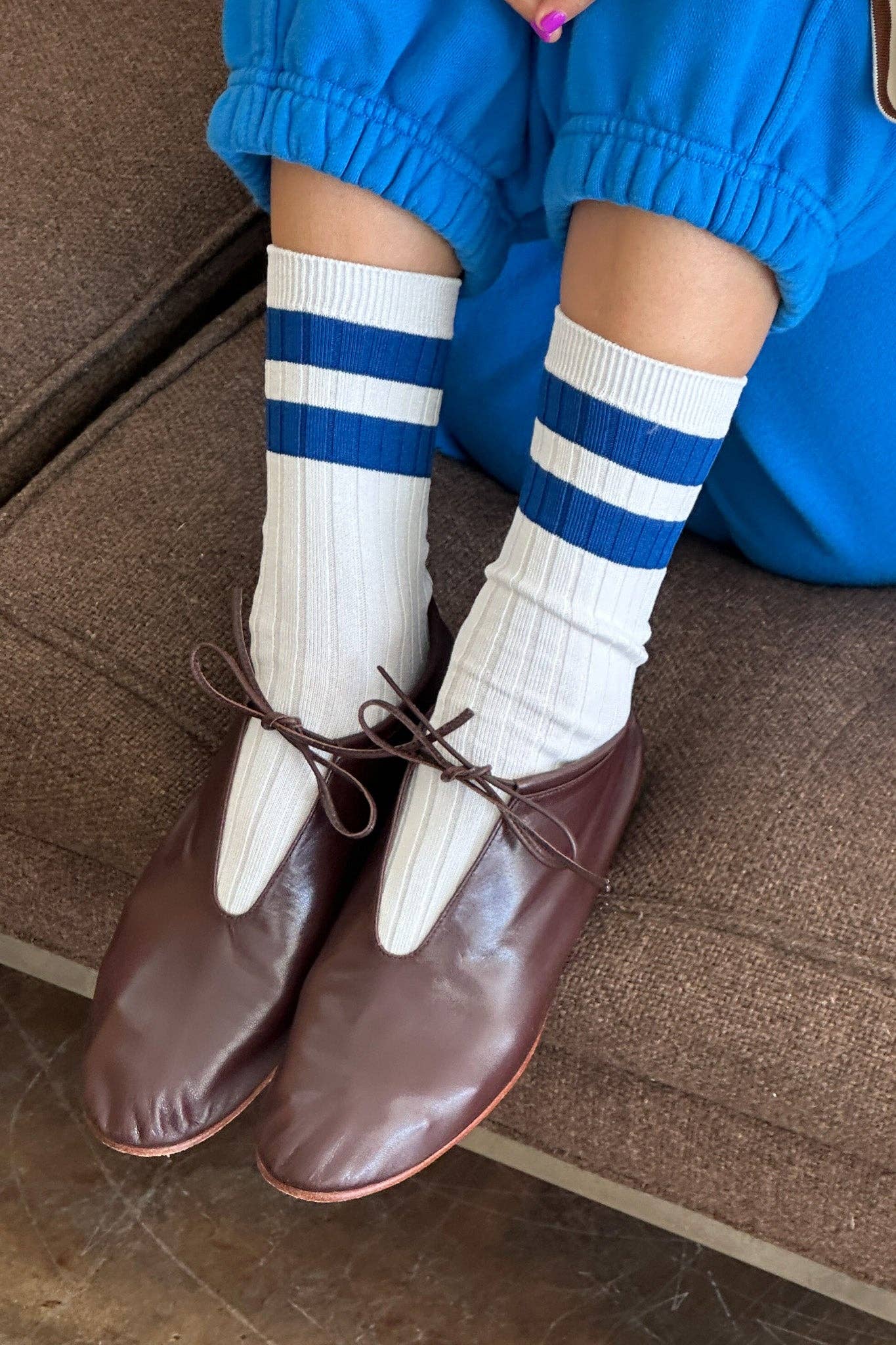 Her Varsity Socks by Le Bon Shoppe