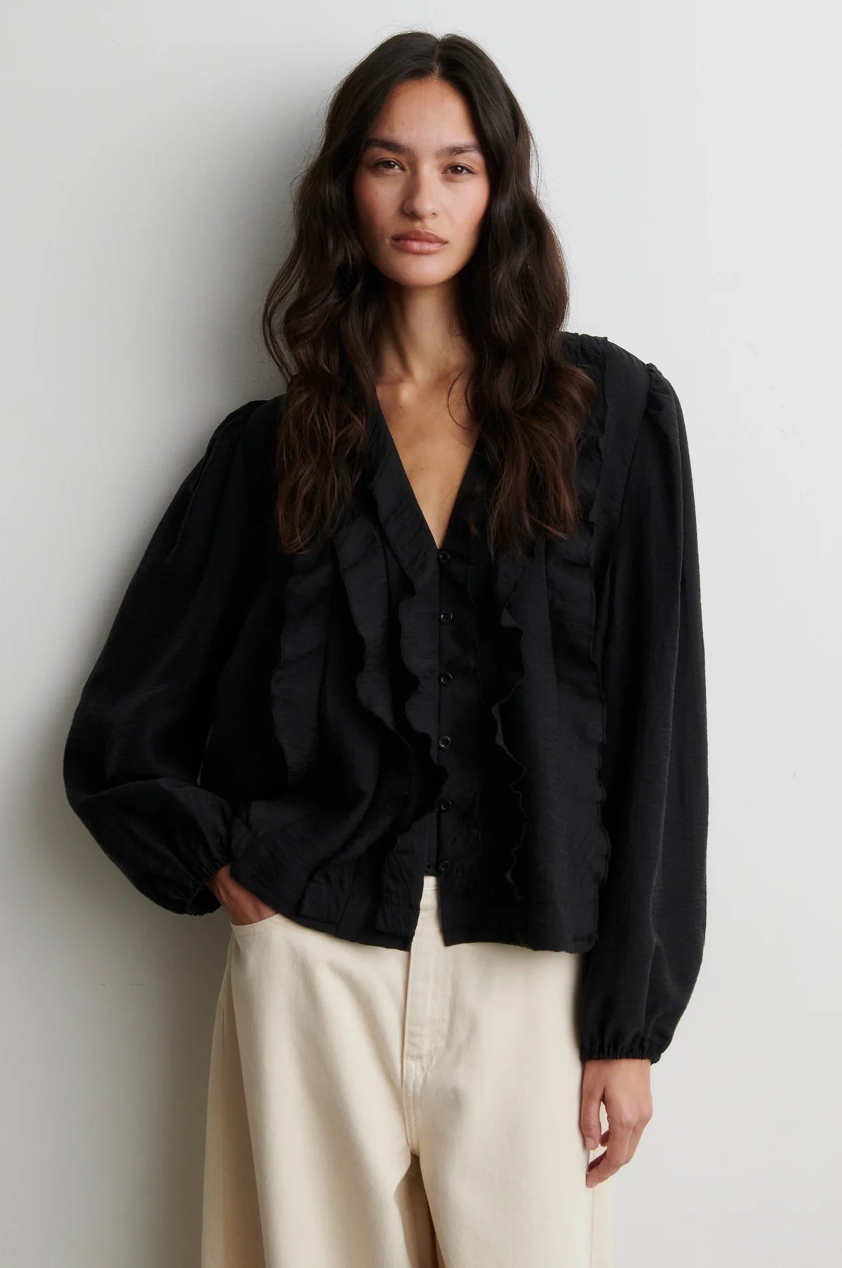 Rayna Frill blouse by Second  Female