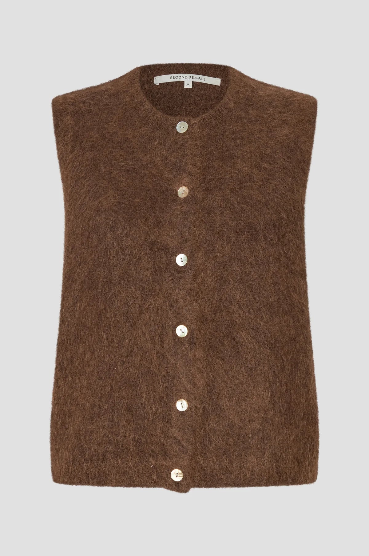 Brook Knut button vest by Second Female