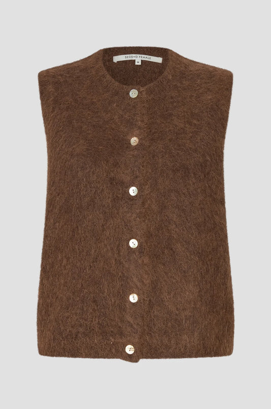 Brook Knut button vest by Second Female