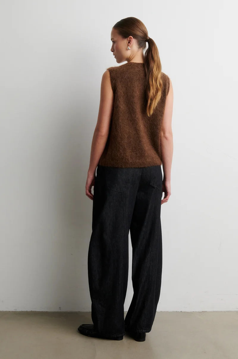 Brook Knut button vest by Second Female