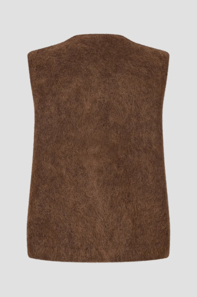 Brook Knut button vest by Second Female