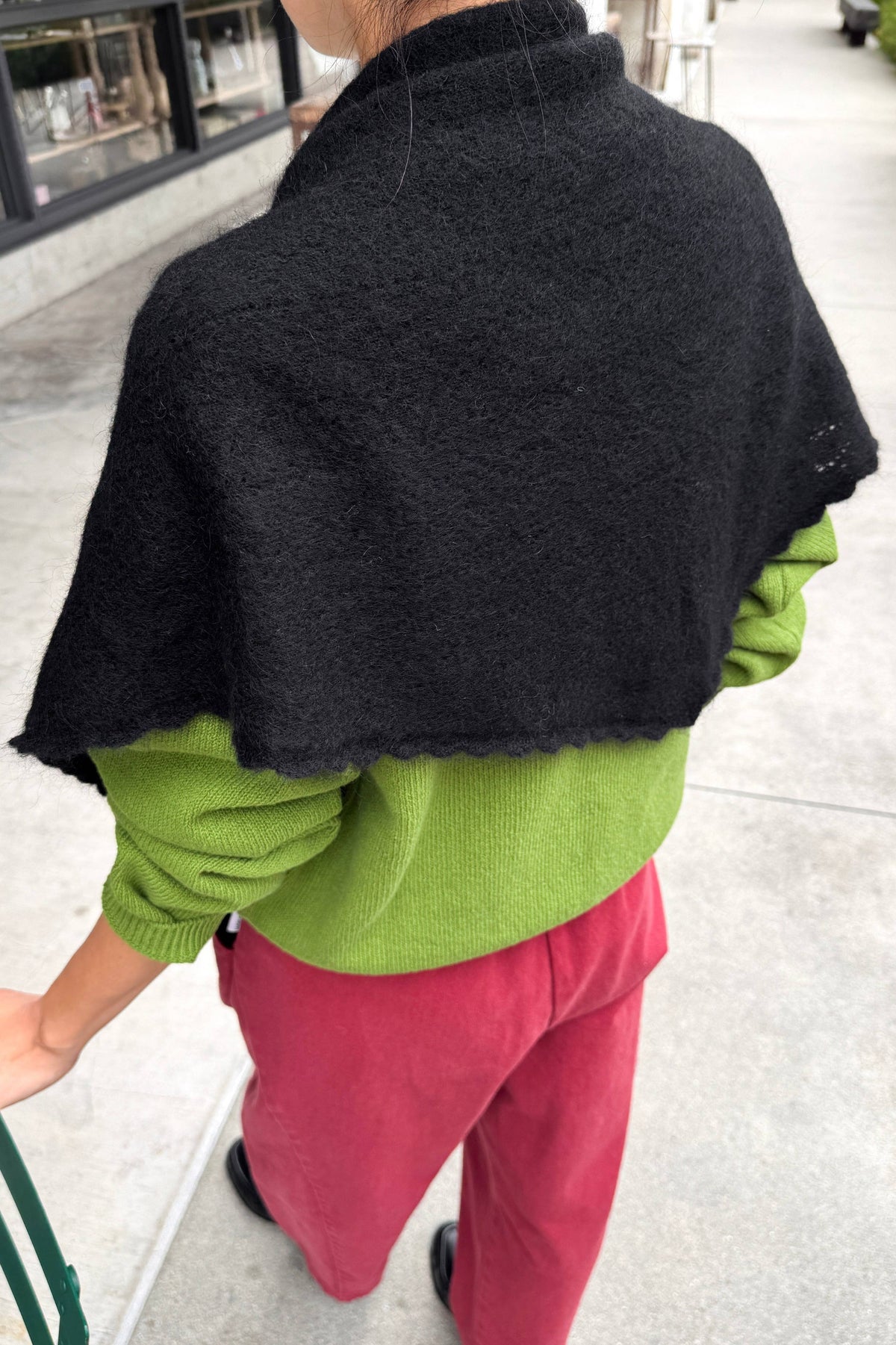 Pre-order Mohair Pointelle Shawl by  Le Bon Shoppe