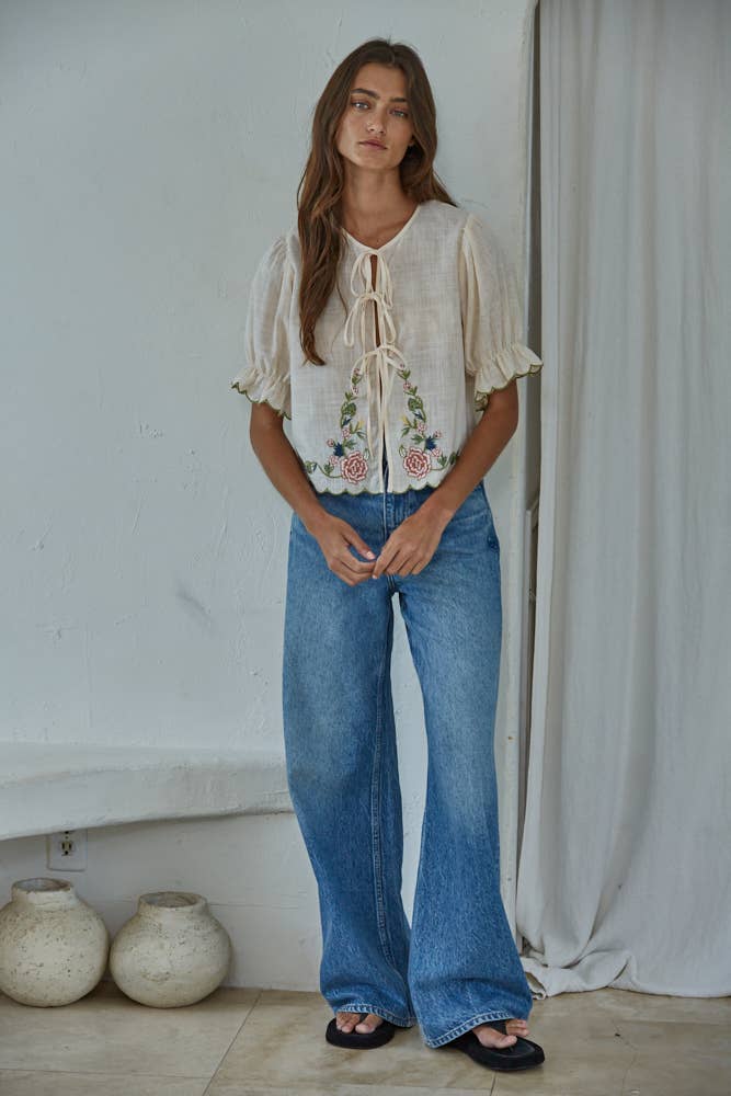 Camilla Embroidered top