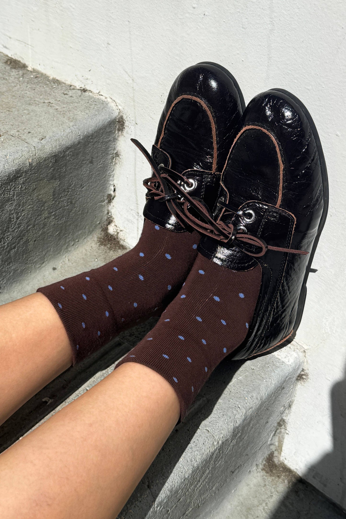 Pre-order Polka Dot Sneaker Socks  by Le Bon Shoppe