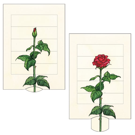Living card “rose”