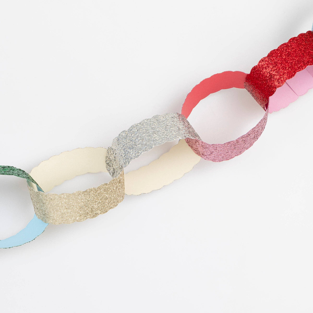 Glitter Paper Chains Set