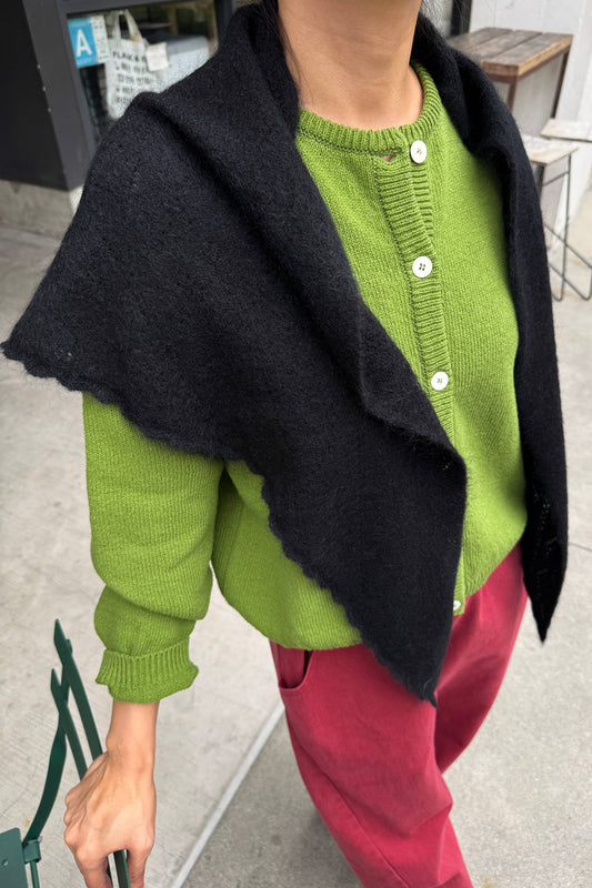 Pre-order Mohair Pointelle Shawl by  Le Bon Shoppe