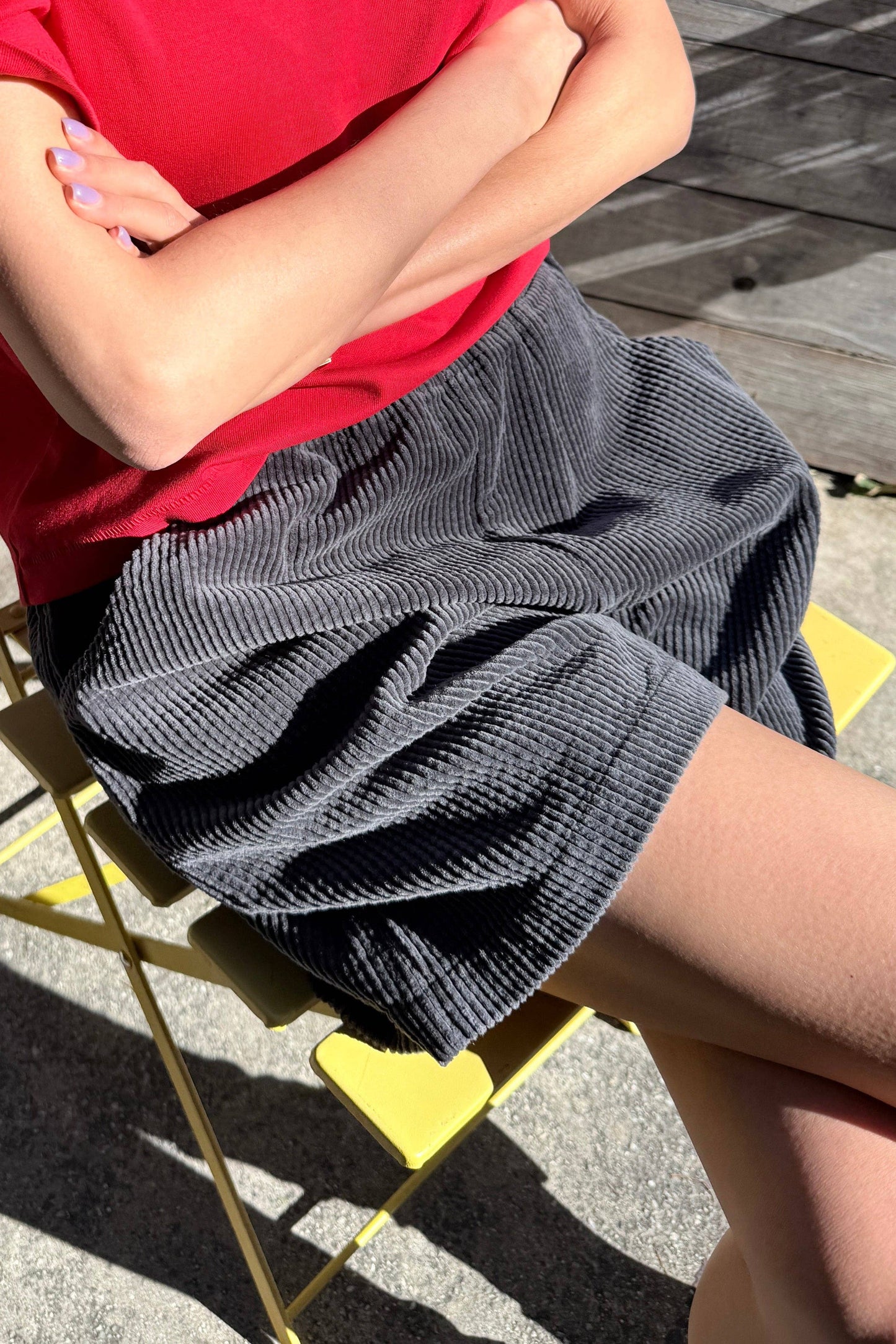 Soft Corduroy City Shorts by Le bon Shoppe