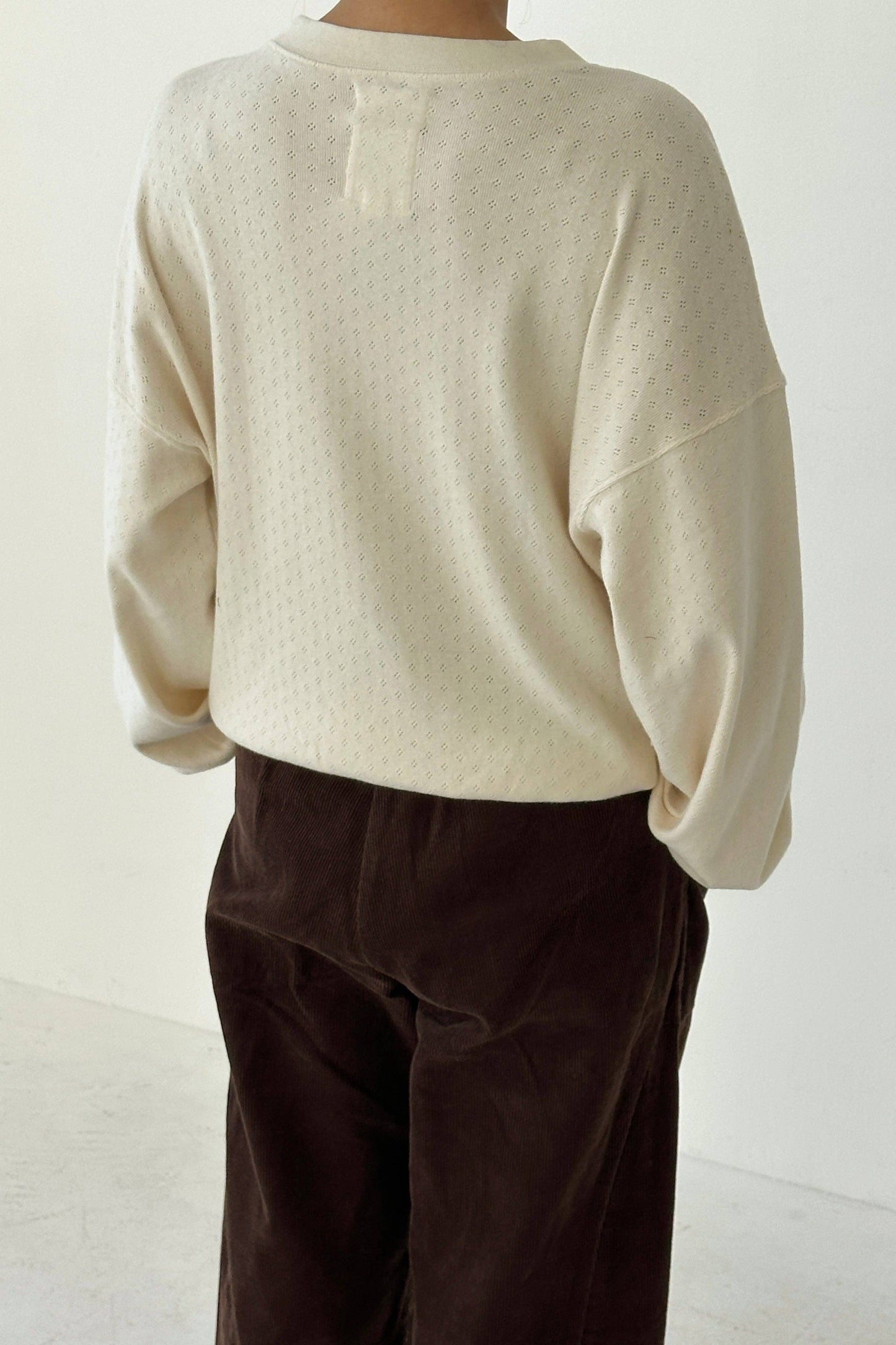 Pre-Order - Pointelle Core Sweatshirt by Le Bon Shoppe