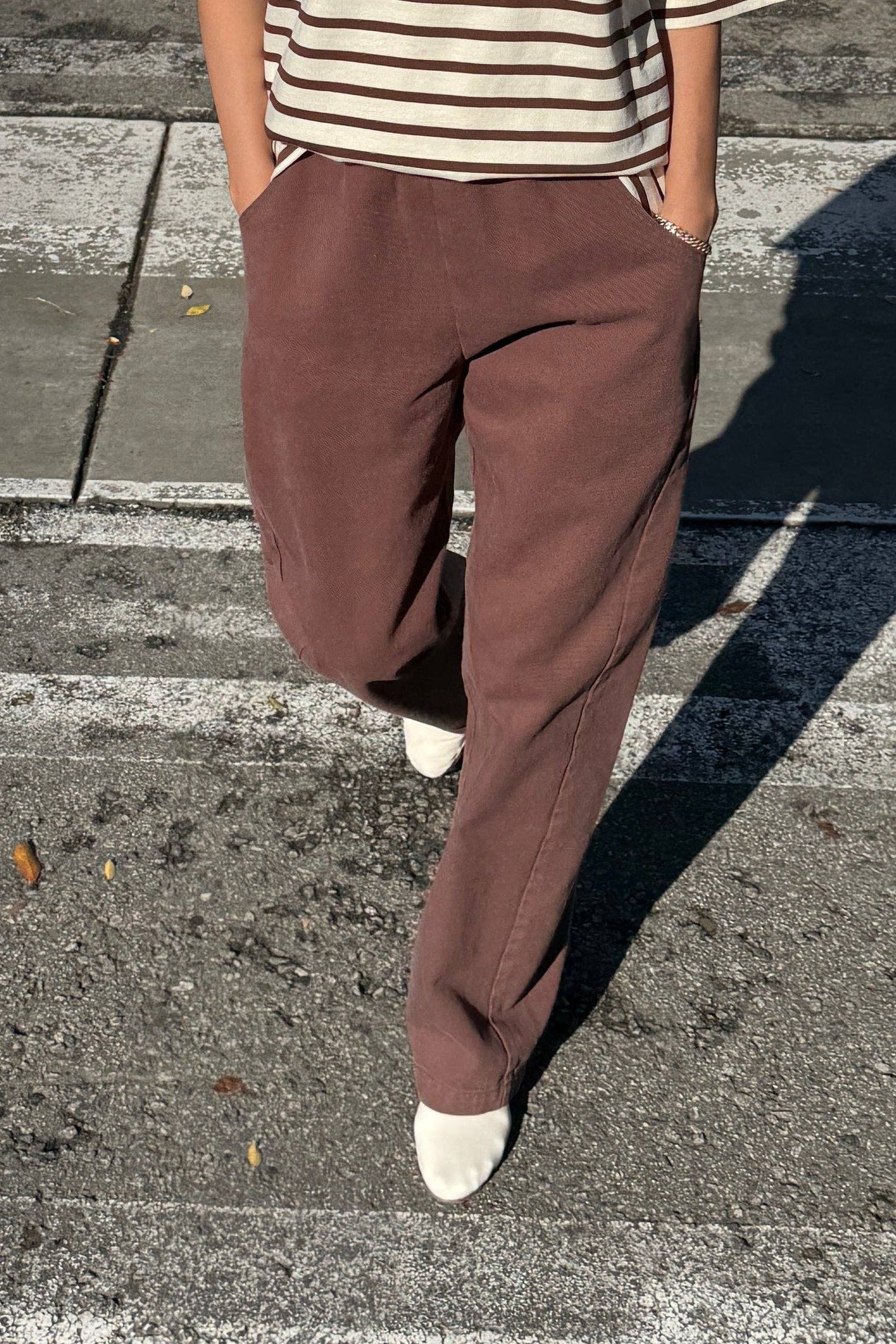Long Arc Pants in Chocolate