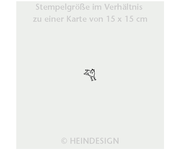 Mini rubber stamp: small  Horse