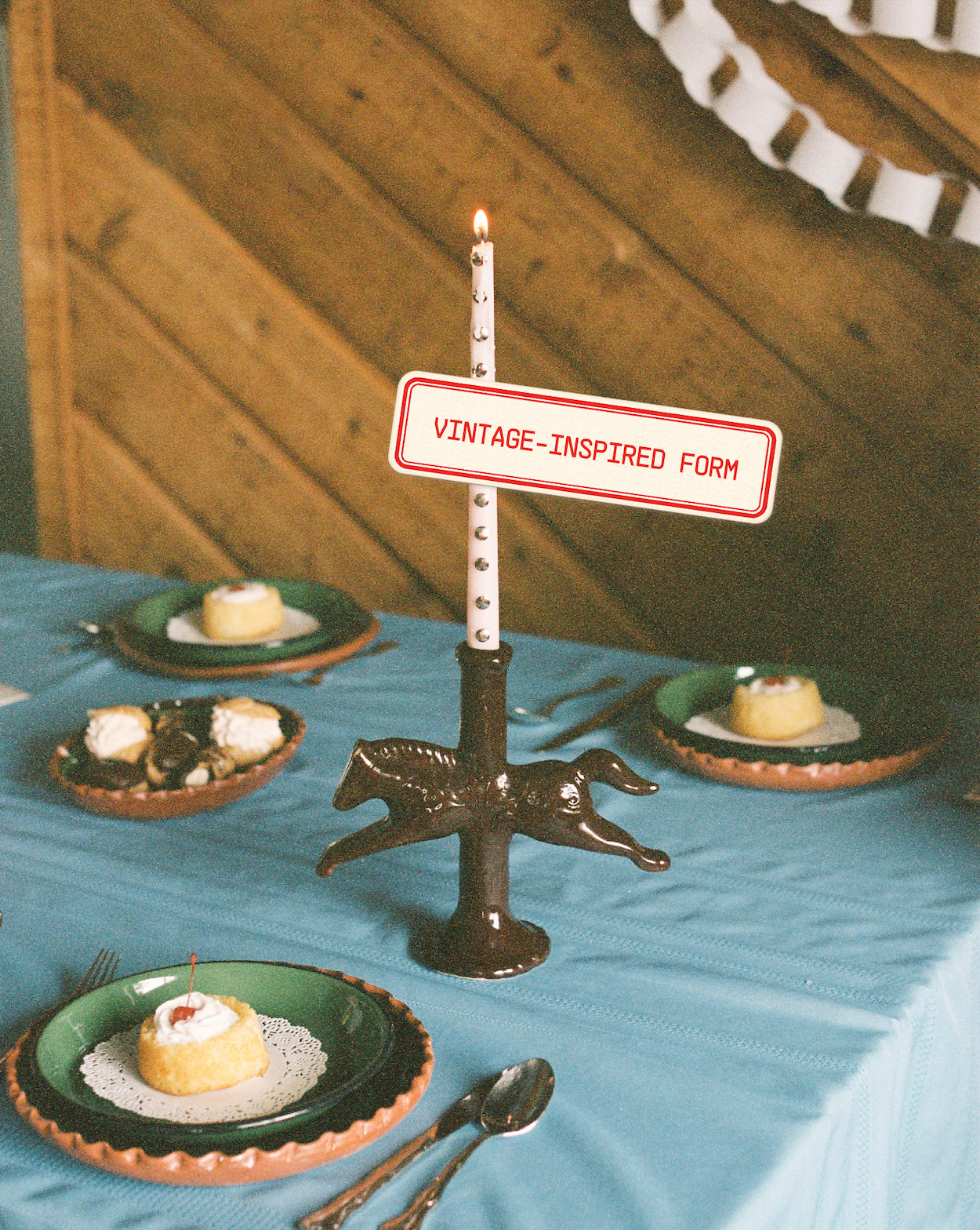 Pre- Order Dala Horse Candlestick Holder | Dark Chocolate