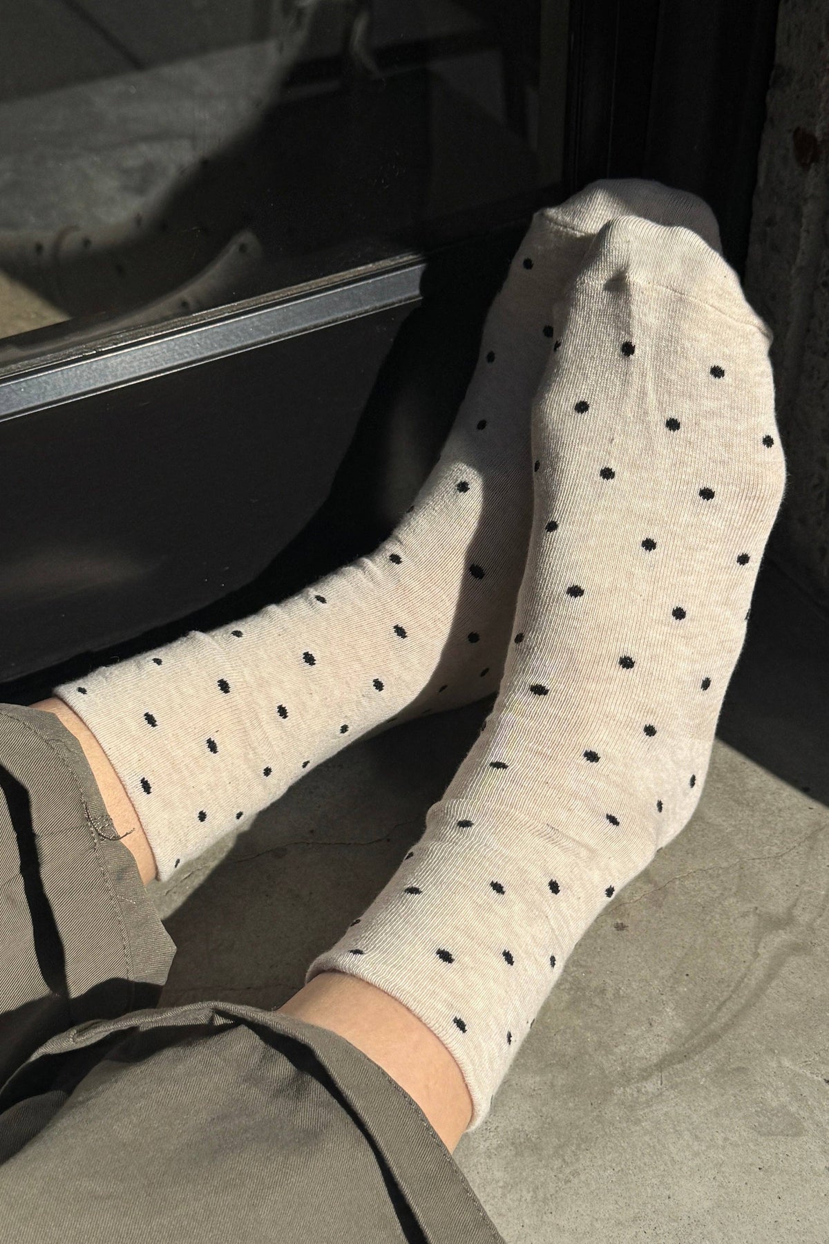 Polka Dot Sneaker Socks  by Le Bon Shoppe