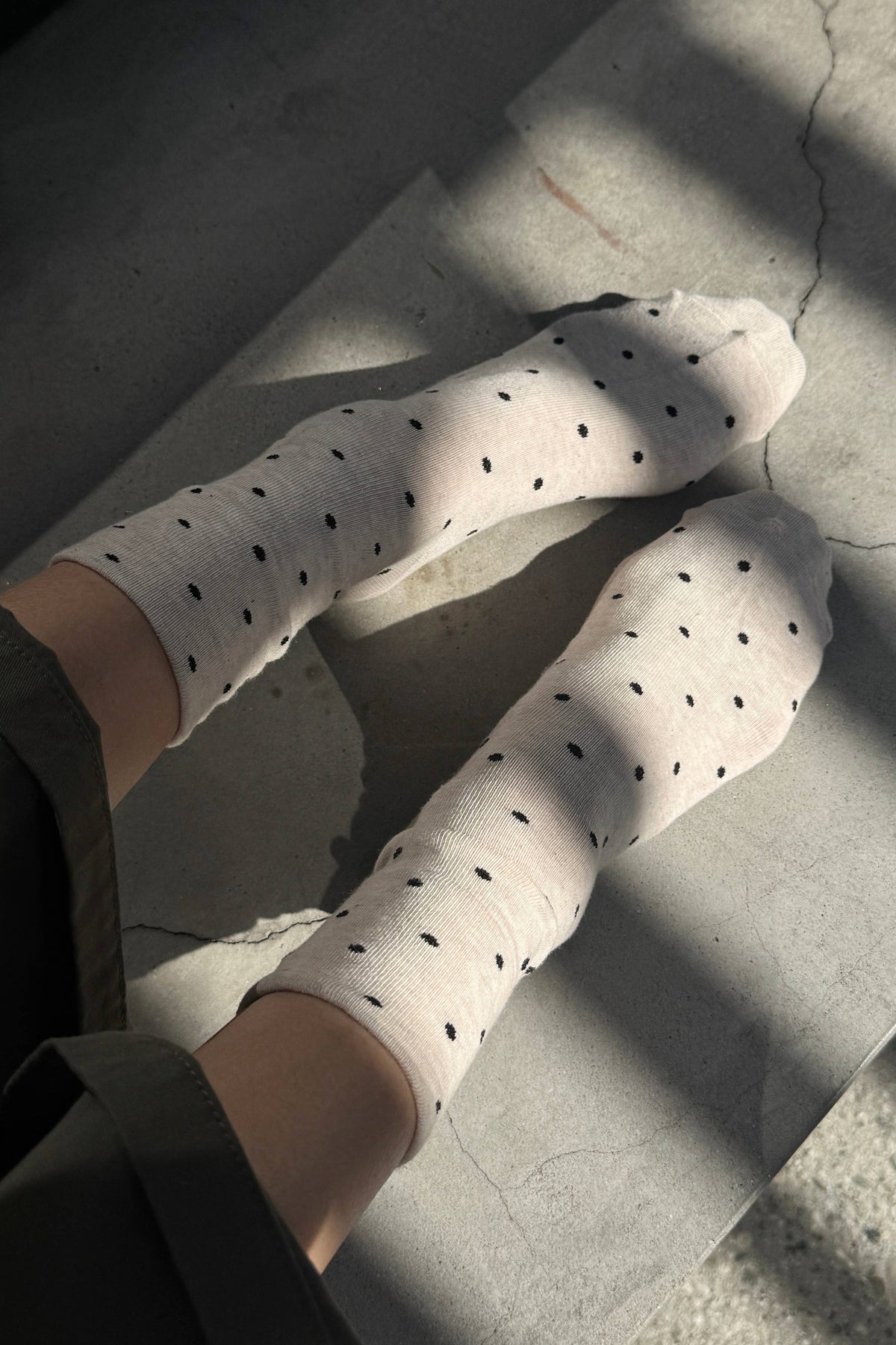 Polka Dot Sneaker Socks  by Le Bon Shoppe