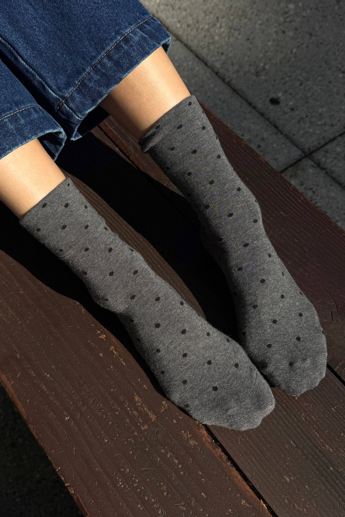 Polka Dot Sneaker Socks  by Le Bon Shoppe