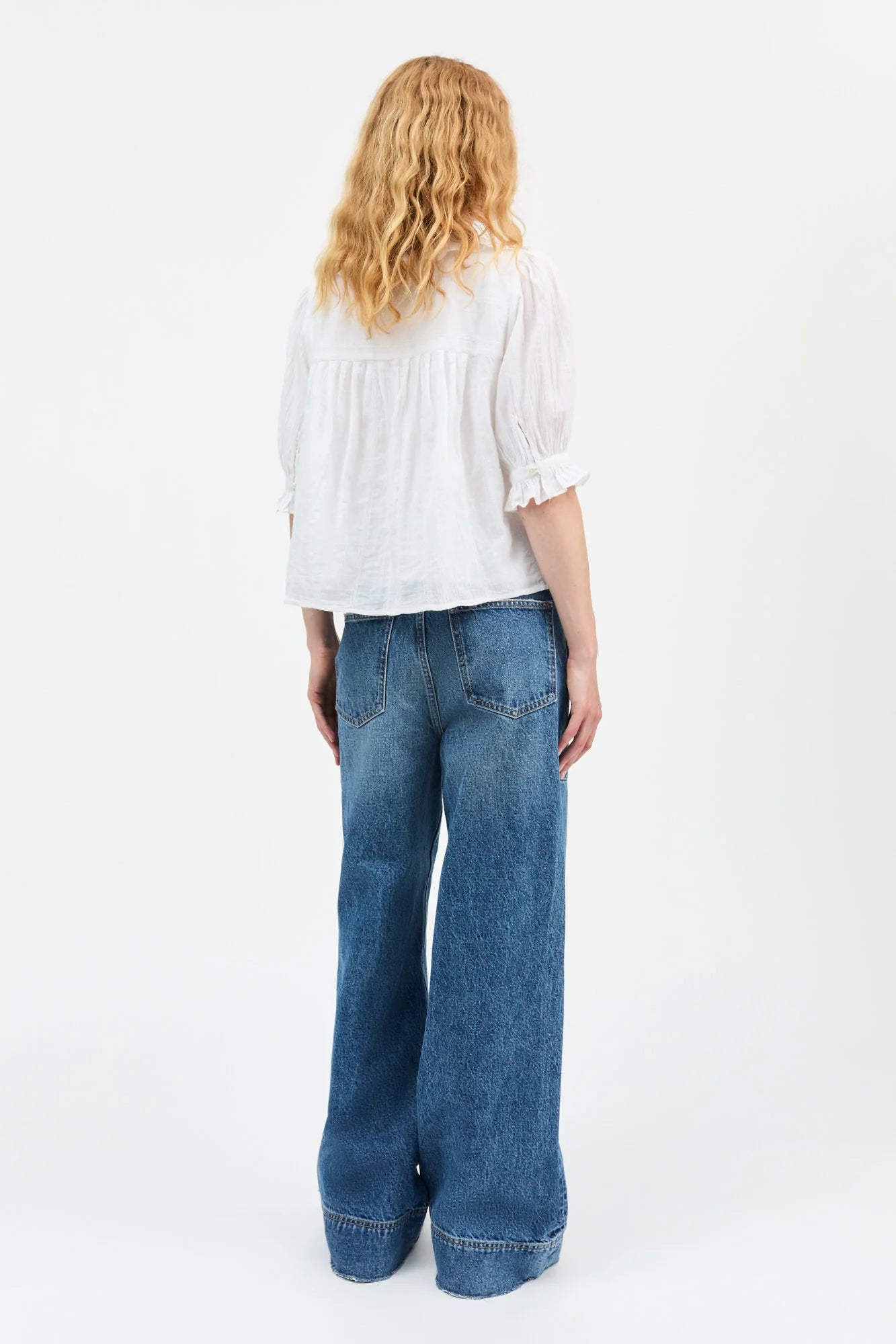 Clea blouse by Skall in Optic White