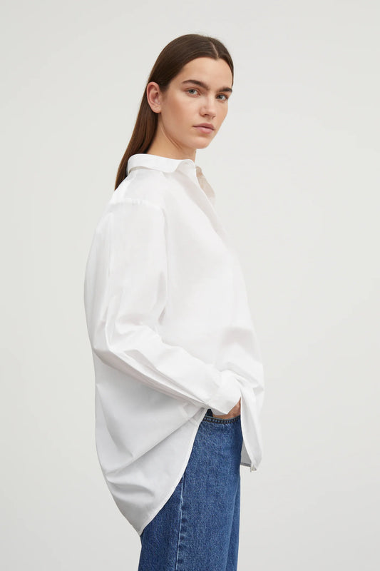 Edgar Blouse in Optic  white by Skall Studio