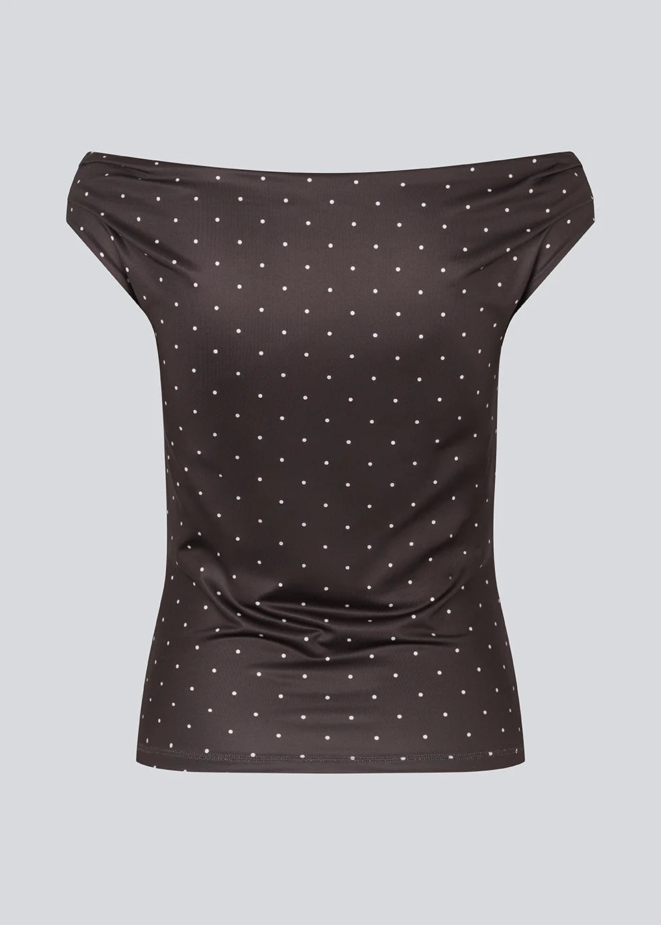 Hima top brown dot by Modström